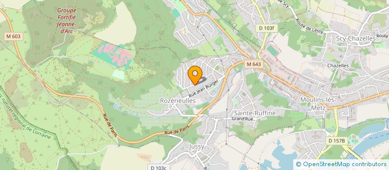 localisation de l'entreprise LE BAN AUX VIGNES  ROZERIEULLES