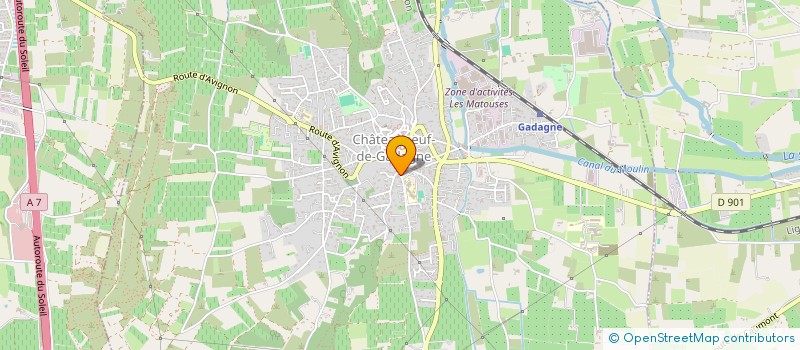 localisation de l'entreprise LE BAN DES ARTS DE GADAGNE  CHATEAUNEUF-DE-GADAGNE