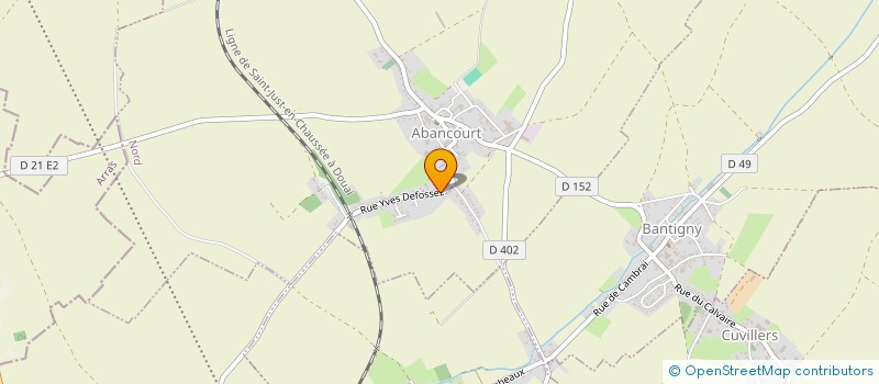 localisation de l'entreprise LE BANC BLEU  ABANCOURT