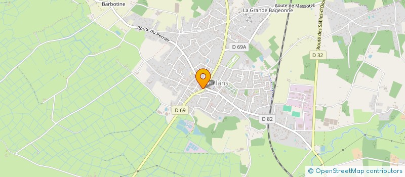 localisation de l'entreprise LE BANC D'ALICE  SOULLANS