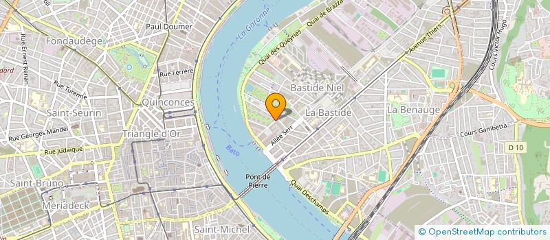 localisation de l'entreprise LE BANC DES COPAINS  BORDEAUX