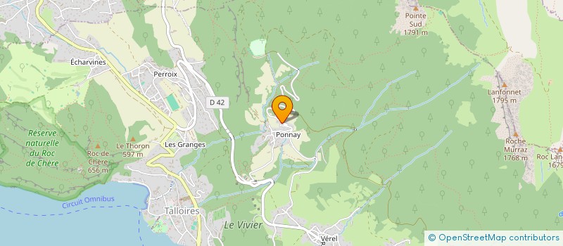 localisation de l'entreprise LE BANC DU CERF  TALLOIRES-MONTMIN