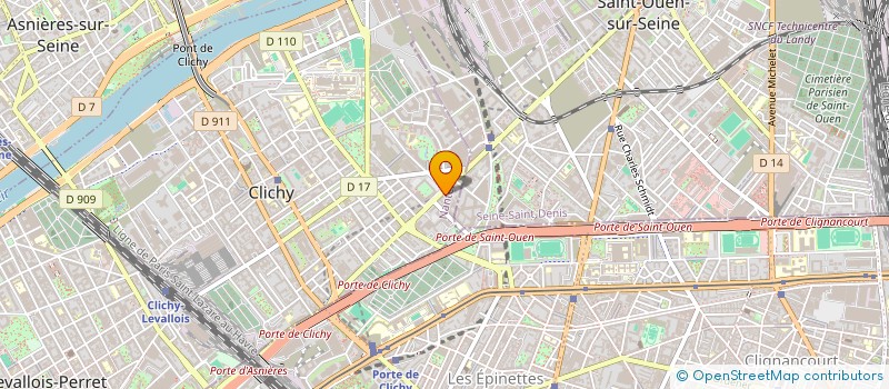 localisation de l'entreprise LE BANGWENI à CLICHY