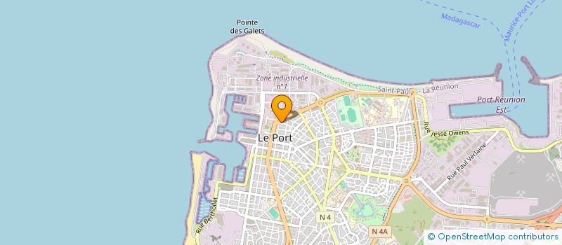 localisation de l'entreprise LE BANIAN  LE PORT