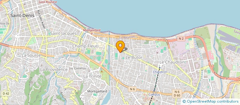 localisation de l'entreprise LE BANIAN DES 2 CANONS à SAINT-DENIS