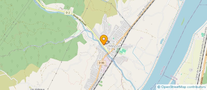 localisation de l'entreprise LE BANNAS  MEYSSE
