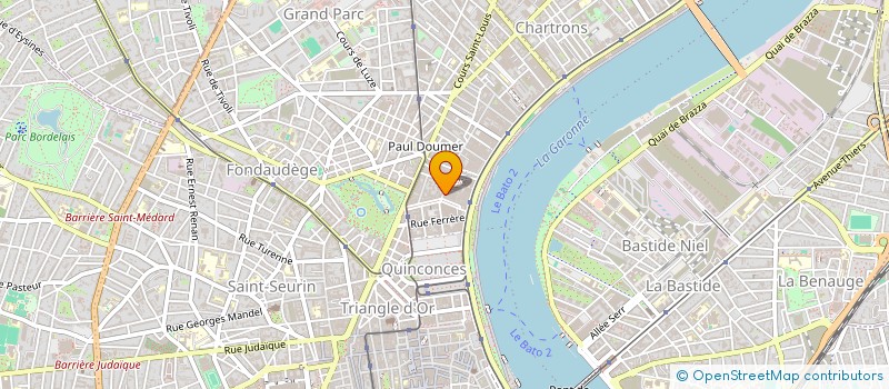 localisation de l'entreprise LE BANQUET D'ODETTE  BORDEAUX