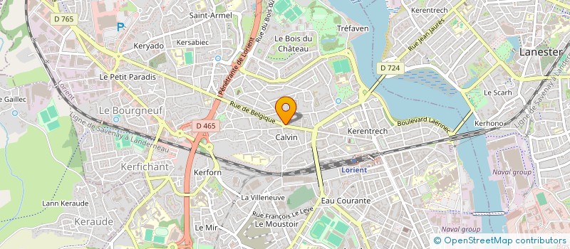 localisation de l'entreprise LE BAOBAB  LORIENT