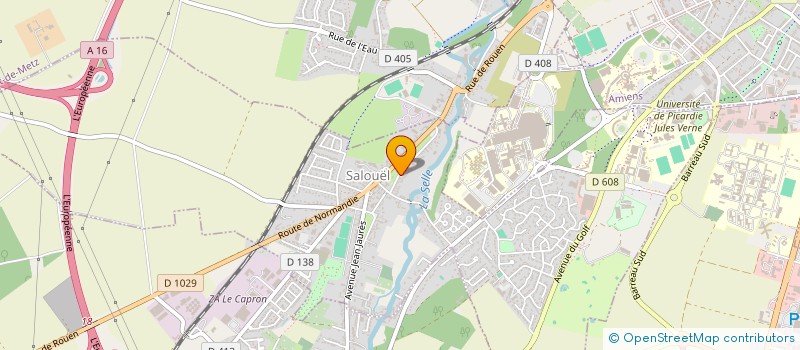 localisation de l'entreprise LE BAOBAB ARTISTIQUE  SALEUX