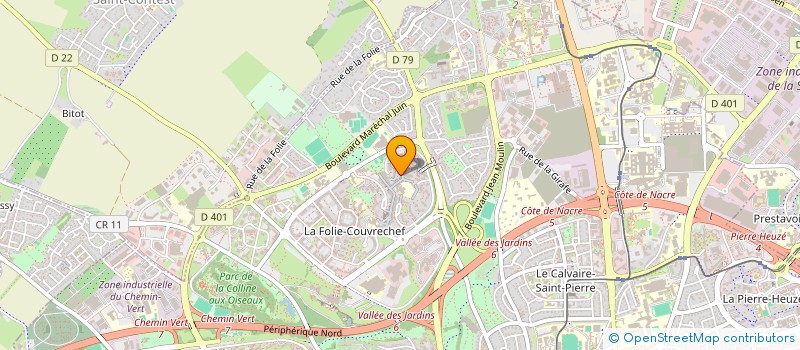 localisation de l'entreprise LE BAOBAB ASSO INTER D'AIDE HANDICAPEES à CAEN