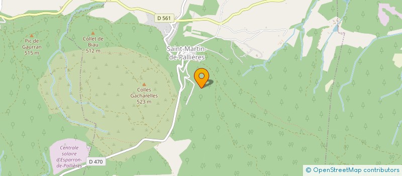 localisation de l'entreprise LE BAOU DE FONTETTE à SAINT-MARTIN-DE-PALLIERES