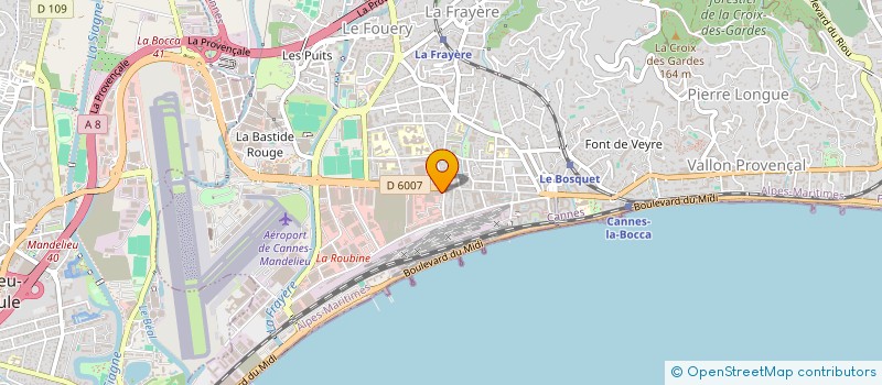 localisation de l'entreprise LE BAPTISTIN à CANNES