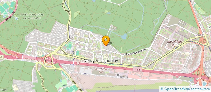 localisation de l'entreprise LE BAR A BEAUTE à VELIZY-VILLACOUBLAY