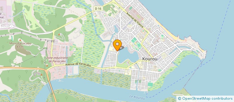 localisation de l'entreprise LE BAR A BOUCLES YANA à KOUROU