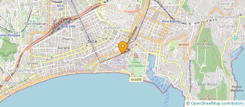 localisation de l'entreprise LE BAR A CHOUX  NICE