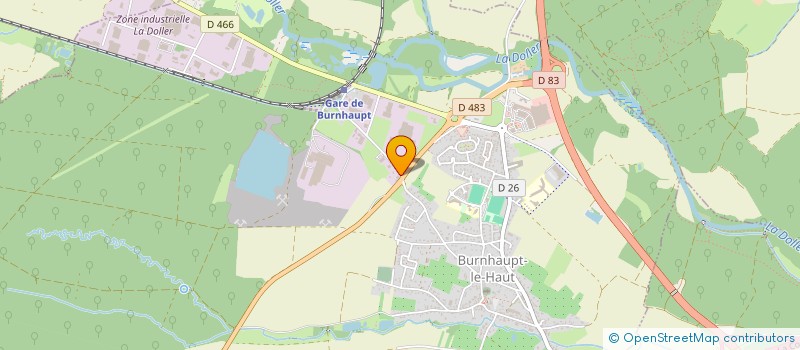 localisation de l'entreprise LE BAR A FLEURS  BURNHAUPT-LE-HAUT