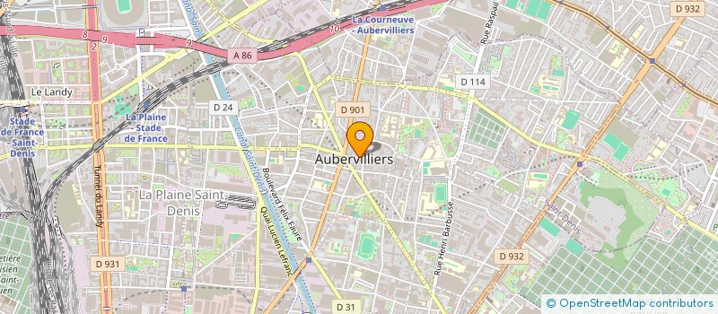 localisation de l'entreprise LE BAR A LISSAGE à AUBERVILLIERS