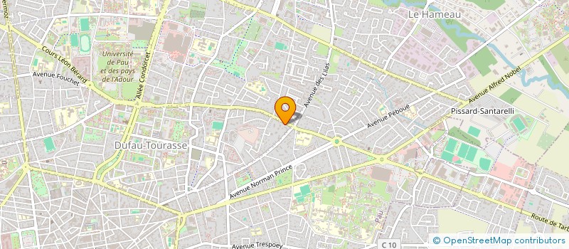localisation de l'entreprise LE BAR A MOULES à PAU