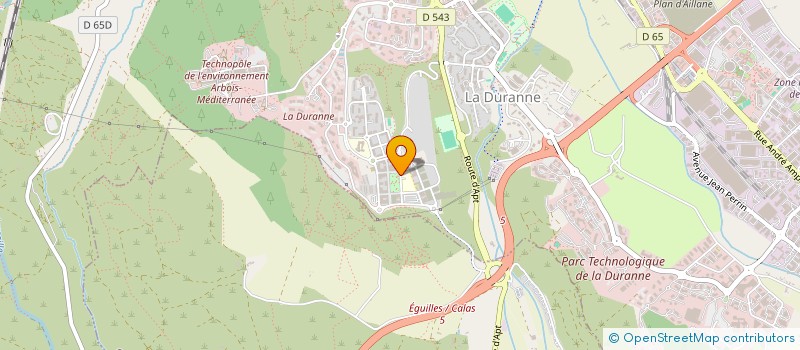 localisation de l'entreprise LE BAR A THYM  SAINT-VICTORET