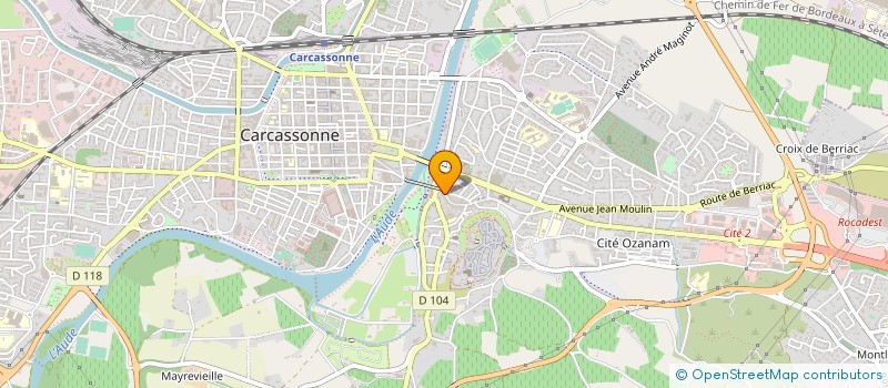 localisation de l'entreprise LE BAR A VIVRES à CARCASSONNE