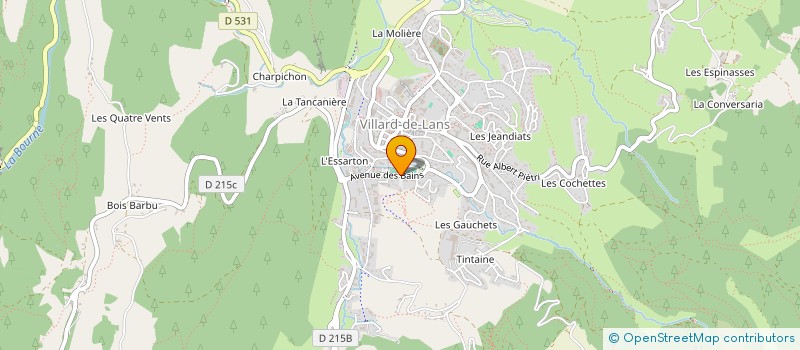 localisation de l'entreprise LE BAR B à VILLARD-DE-LANS