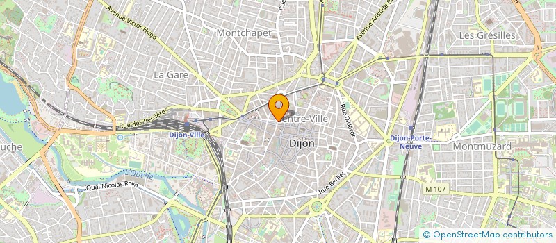 localisation de l'entreprise LE BAR BLEU à DIJON
