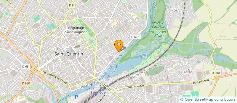 localisation de l'entreprise LE BAR DE L ECLUSE à SAINT-QUENTIN