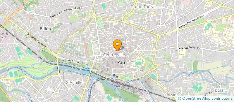 localisation de l'entreprise LE BAR DES 7 CANTONS à PAU