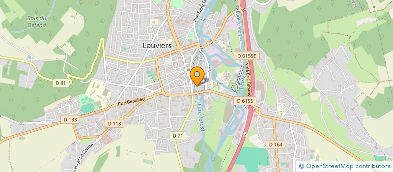 localisation de l'entreprise LE BAR DES AMIS à LOUVIERS