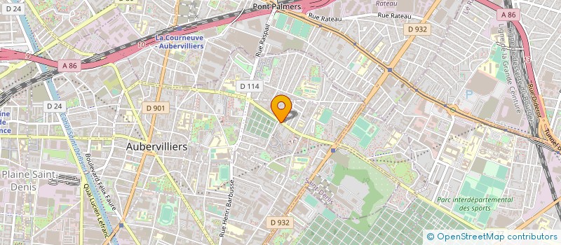 localisation de l'entreprise LE BAR DES DANSEUSES  AUBERVILLIERS