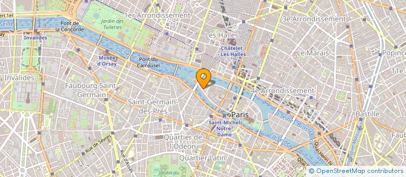 localisation de l'entreprise LE BAR DU CAVEAU à PARIS