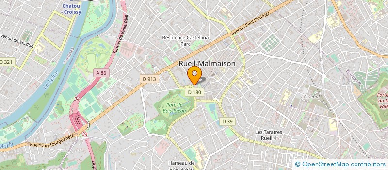 localisation de l'entreprise LE BAR DU CHATEAU DE RUEIL MALMAISON à RUEIL-MALMAISON