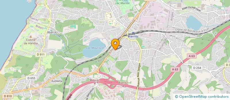 localisation de l'entreprise LE BAR DU MARCHE  BIARRITZ