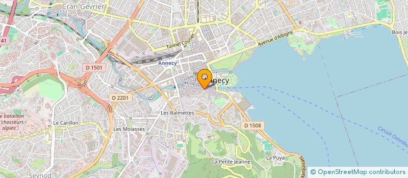 localisation de l'entreprise LE BAR DU VIEIL ANNECY à ANNECY