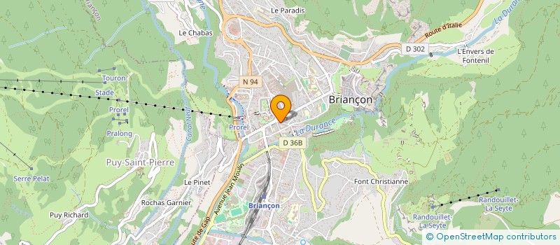 localisation de l'entreprise LE BAR DU XX EME à BRIANCON