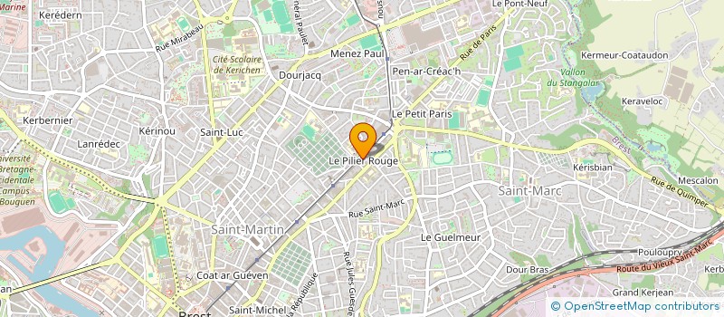 localisation de l'entreprise LE BAR ECOSSAIS à BREST