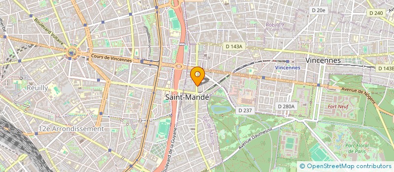 localisation de l'entreprise LE BAR IMMO à SAINT-MANDE
