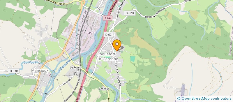 localisation de l'entreprise LE BAR ROQ'  ROQUEFORT-SUR-GARONNE
