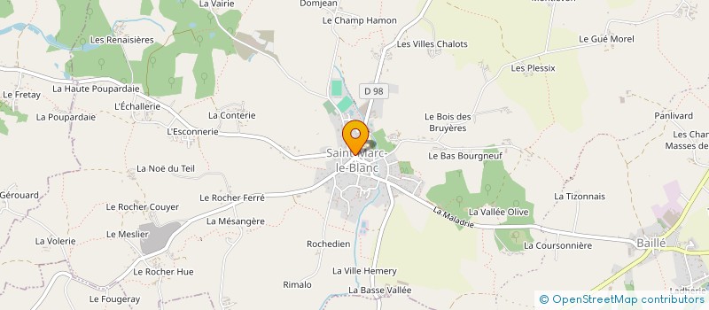 localisation de l'entreprise LE BARACLE  SAINT-MARC-LE-BLANC