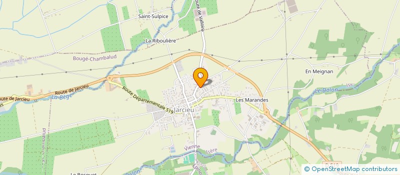 localisation de l'entreprise LE BARBARIN  JARCIEU