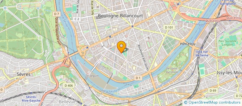 localisation de l'entreprise LE BARBERIUM à BOULOGNE-BILLANCOURT