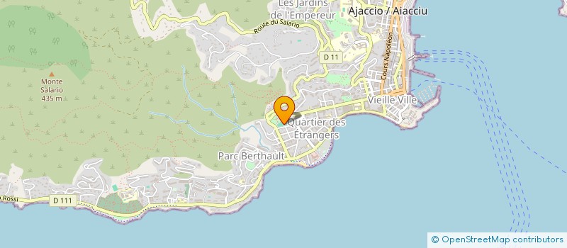 localisation de l'entreprise LE BARBIER BONAPARTE à AJACCIO