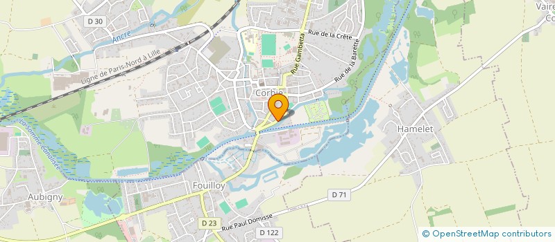 localisation de l'entreprise LE BARBIER CORBIE à CORBIE