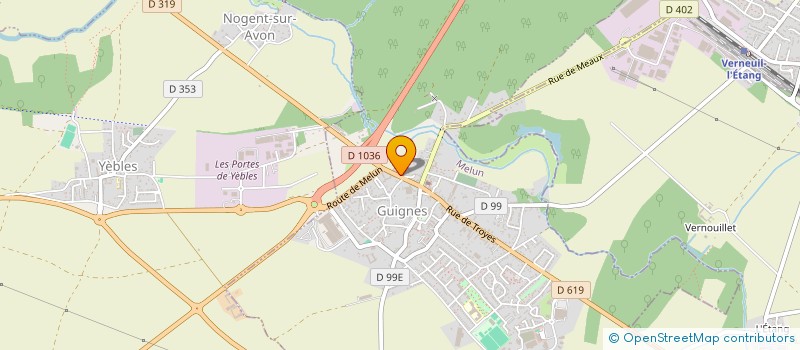 localisation de l'entreprise LE BARBIER DE GUIGNES  77  GUIGNES