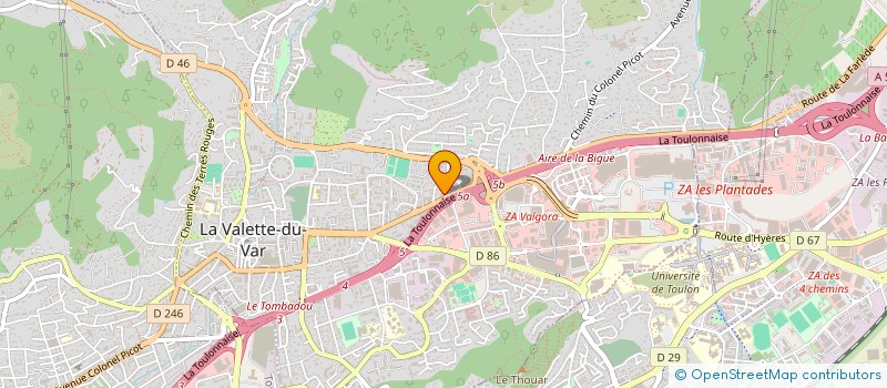 localisation de l'entreprise LE BARBIER DE L'AVENUE SAS à LA VALETTE-DU-VAR
