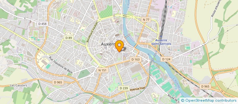 localisation de l'entreprise LE BARBIER DE LA RUE DU PONT à AUXERRE