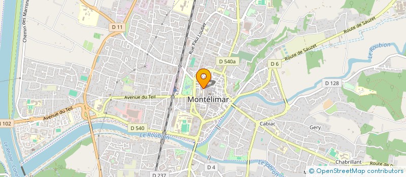 localisation de l'entreprise LE BARBIER DE MONTELIMAR à MONTELIMAR