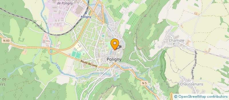 localisation de l'entreprise LE BARBOTEUR  POLIGNY