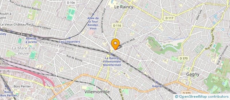 localisation de l'entreprise LE BARBOUDOIRE à LE RAINCY