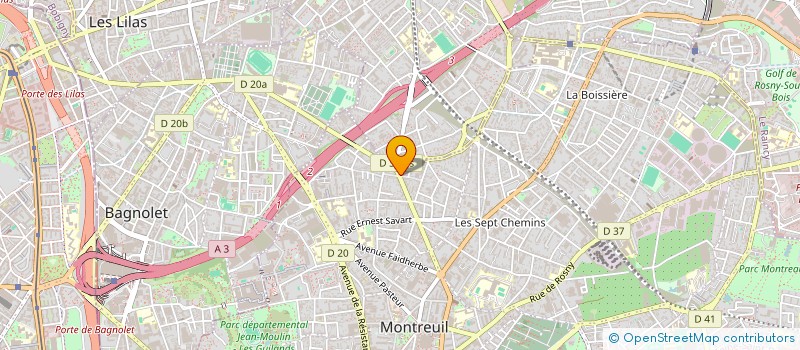 localisation de l'entreprise LE BARBUSSE à MONTREUIL